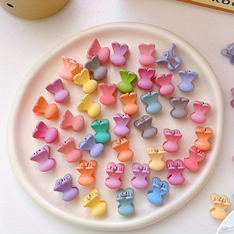 50pcs Minimalist Solid Hair Claw Banana Clip Non Slip Hair Accessories