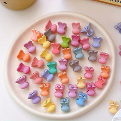 50pcs Minimalist Solid Hair Claw Banana Clip Non Slip Hair Accessories