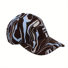 Complex Line Patterns Baseball Cap For Outdoor Sports