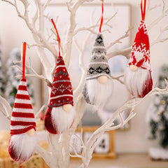Forest Old Man Christmas Tree Hanging Knitted Doll Home Decoration
