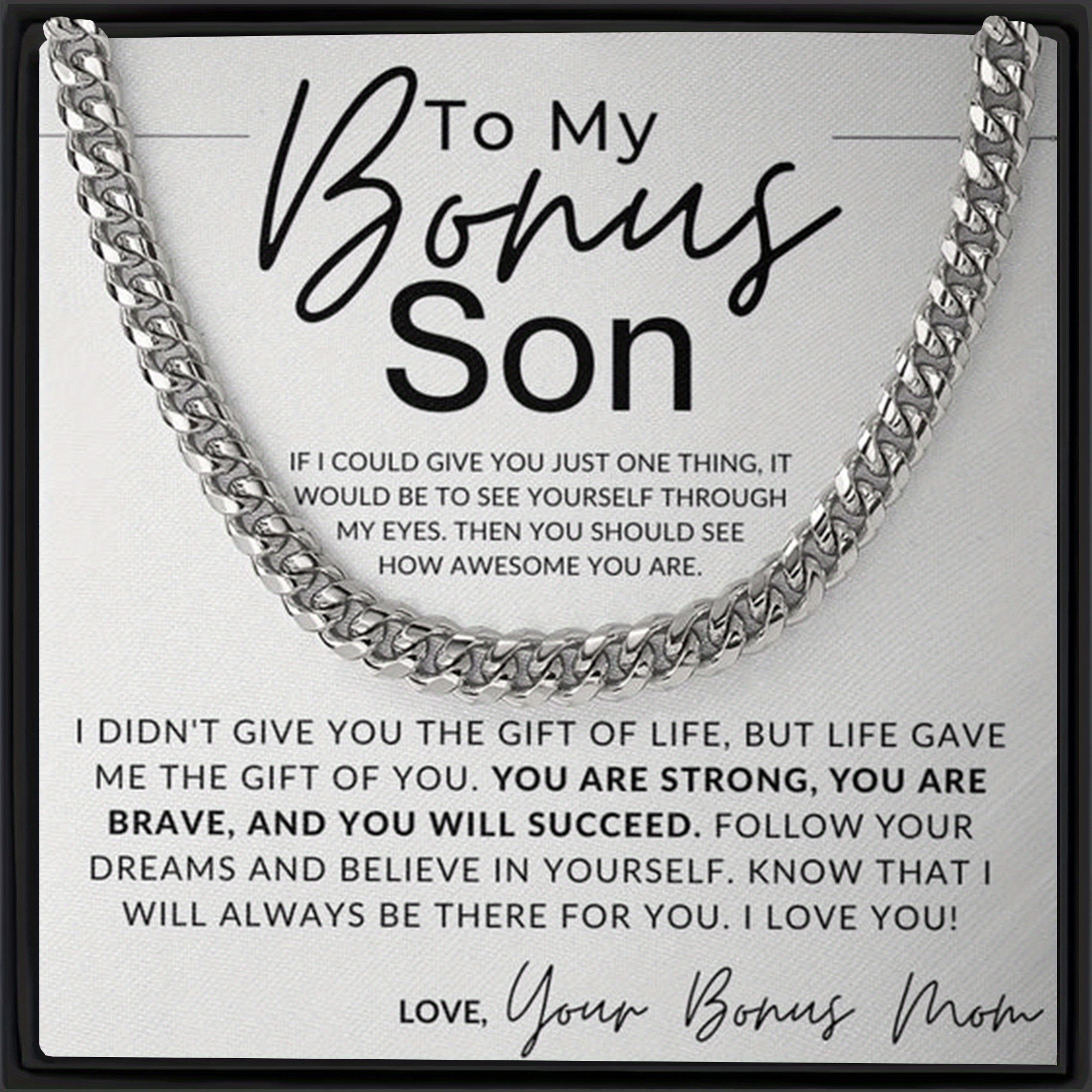 Hip Hop Style Chain Necklace Decorative Accessories Holiday Gift For Son