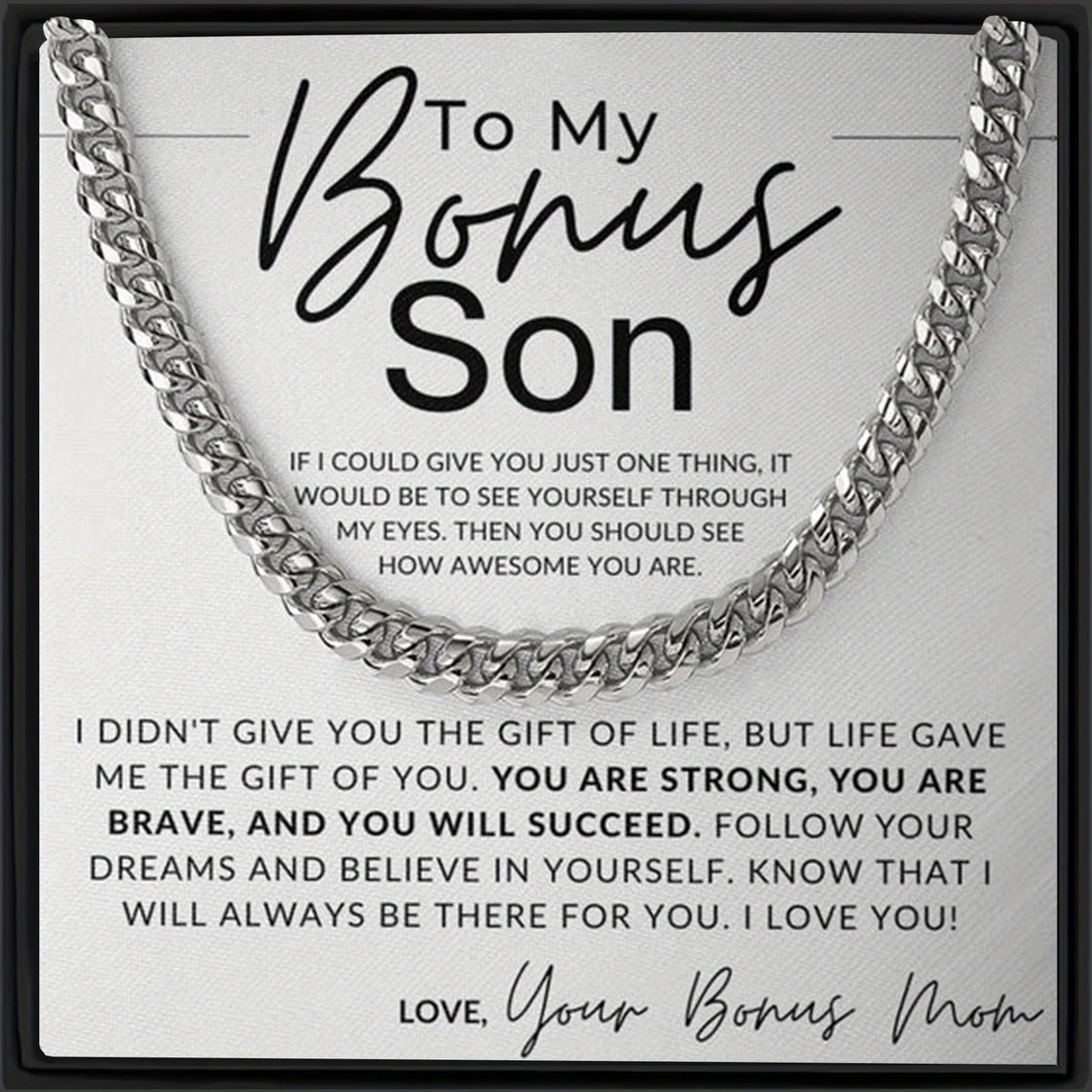 Hip Hop Style Chain Necklace Decorative Accessories Holiday Gift For Son