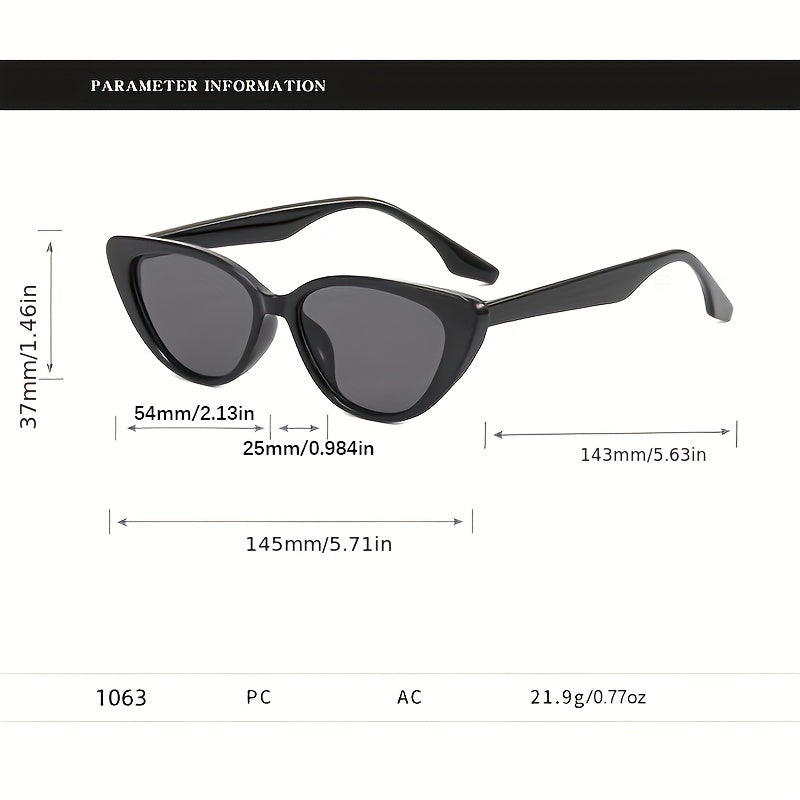 Y2K Cat Eye Sunglasses UV400 Sun Shades Club Beach Party