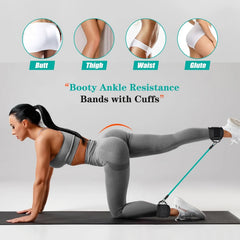 5pcs Ankle Resistance Bands for Leg & Butt Training