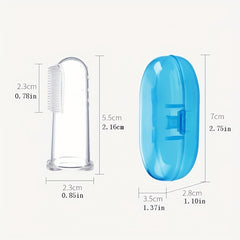 3pcs Transparent Pet Toothbrushes For Dogs Cats Small Pets