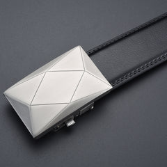 High end Men's Leather Business Belt with Automatic Buckle