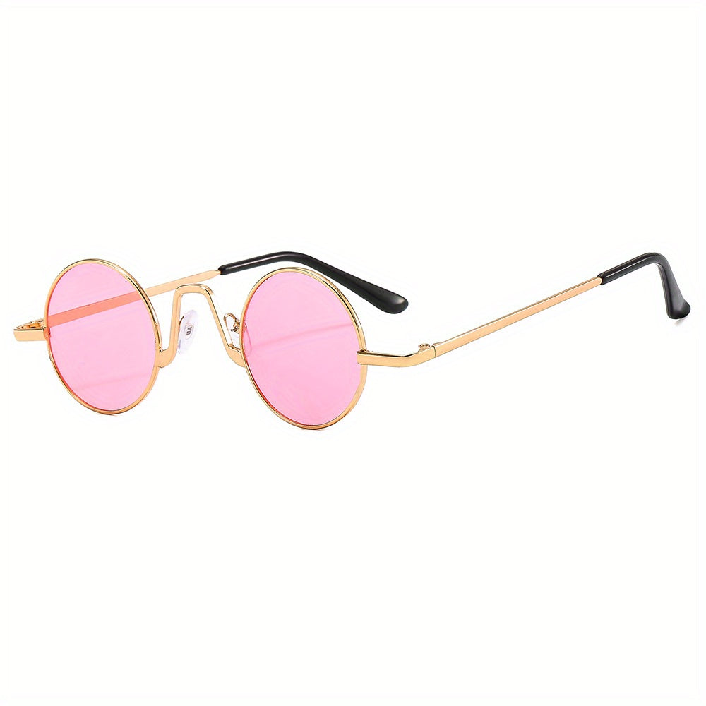 Retro Hip Hop Sunglasses Small Round Frame Funny Shades