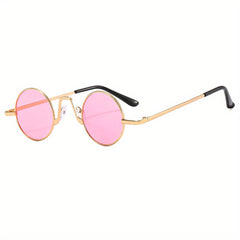Retro Hip Hop Sunglasses Small Round Frame Funny Shades