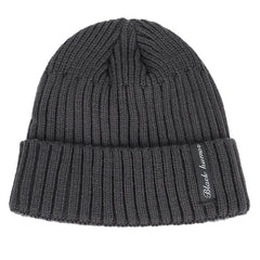 Men's Hat and Scarf Set, Thickened Knitted Woolen Hat for Autumn Winter