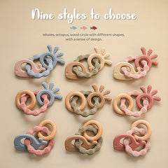 Whale Shape Chewable Toy for Babies 0-3 Years