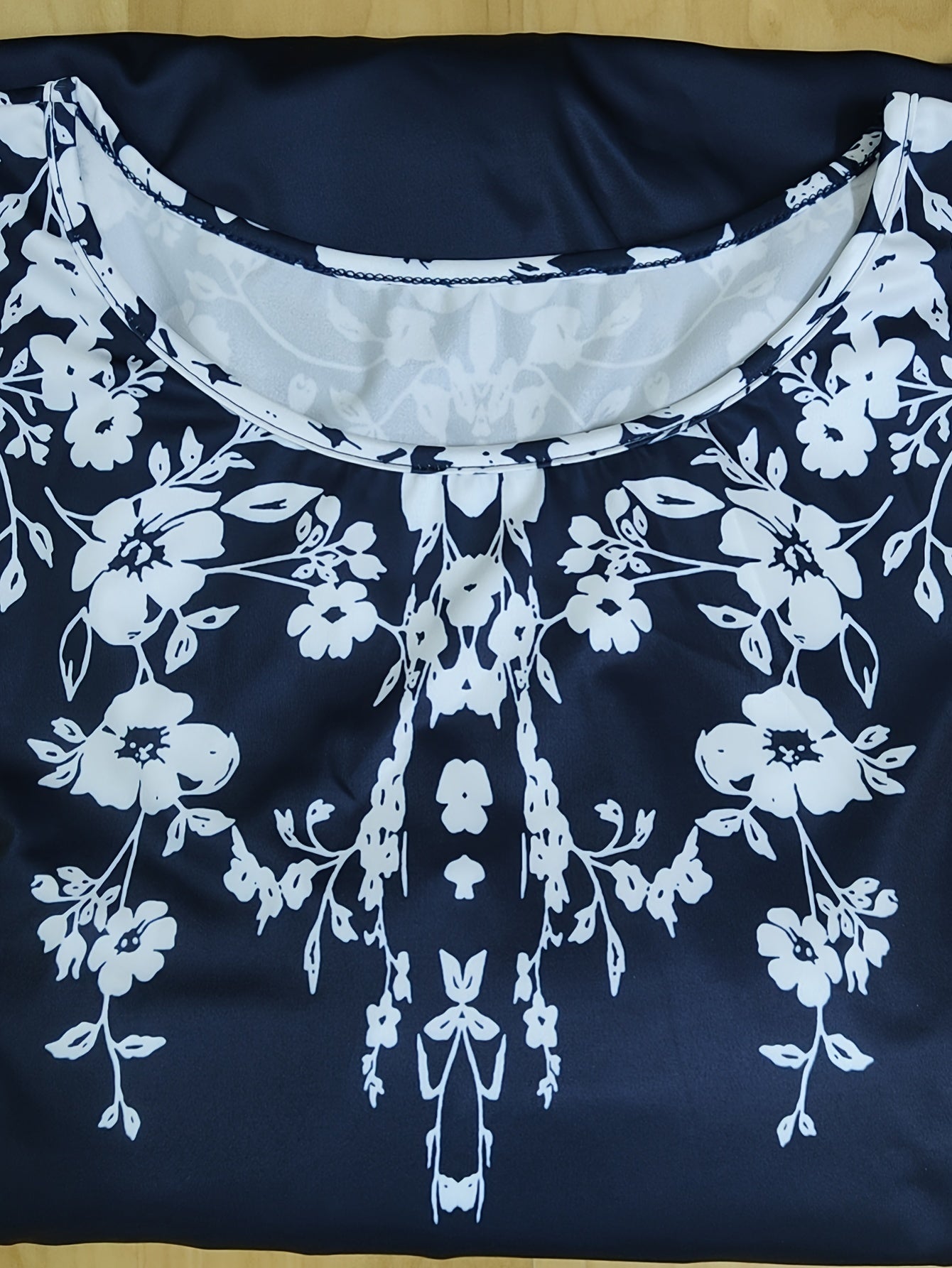  Floral Print Half Sleeve Casual Dress