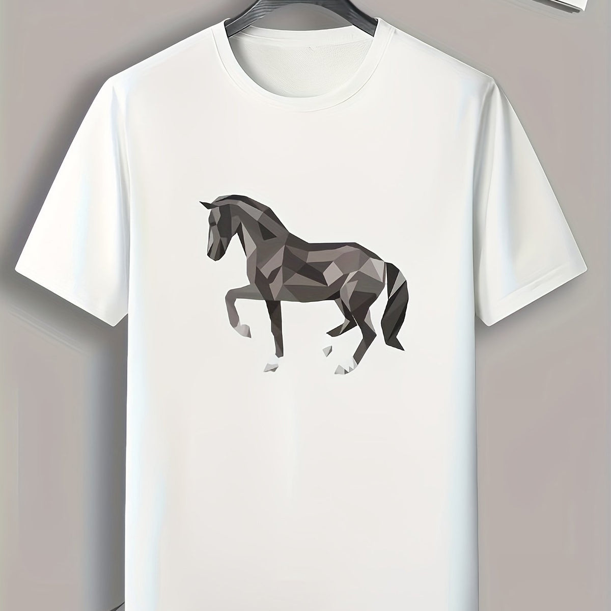 Horse Print Men's Graphic Tshirt for Summer