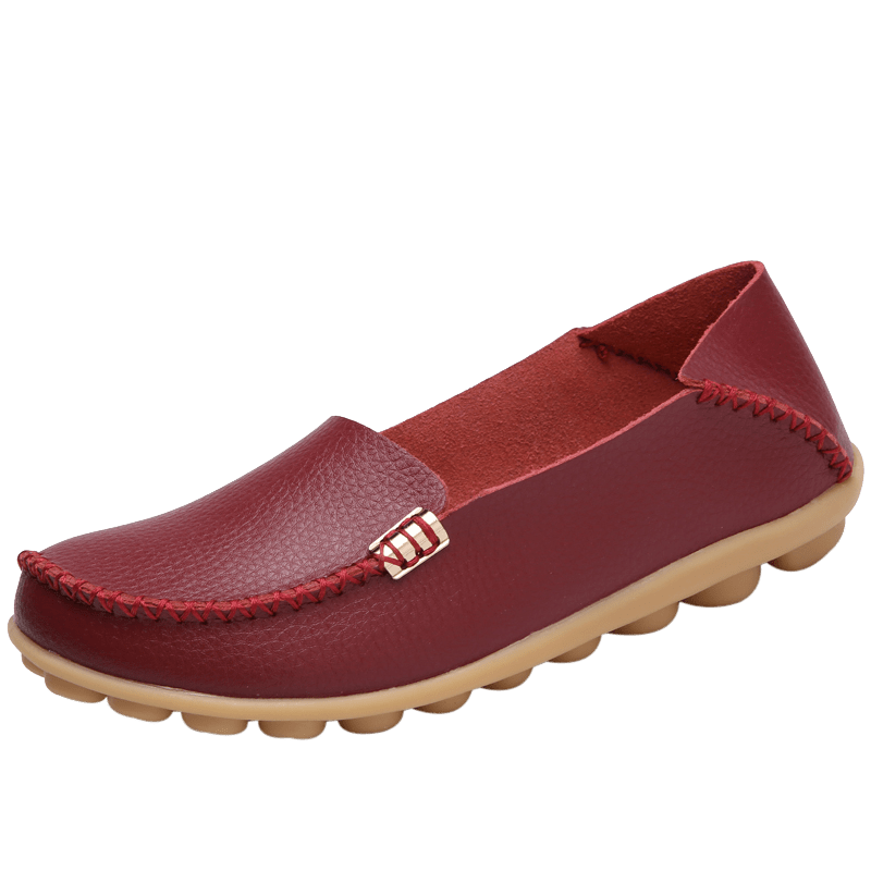 Soft & Comfortable Peas Shoes Lightweight Moccasin Penny Loafer Women's Footwear