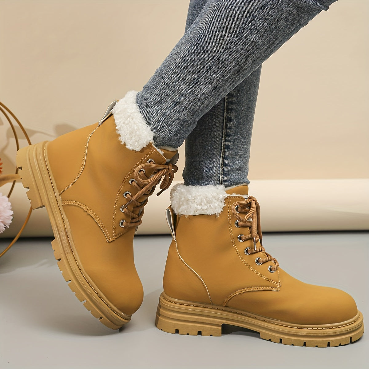 Women's Non slip Medium Top Thickened Motorcycle Boots
