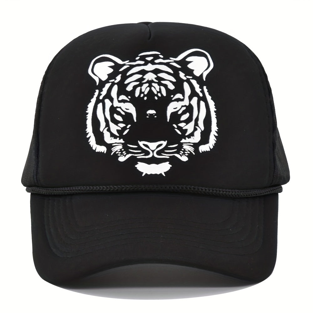 Men's Tiger Graphic Mesh Baseball Cap