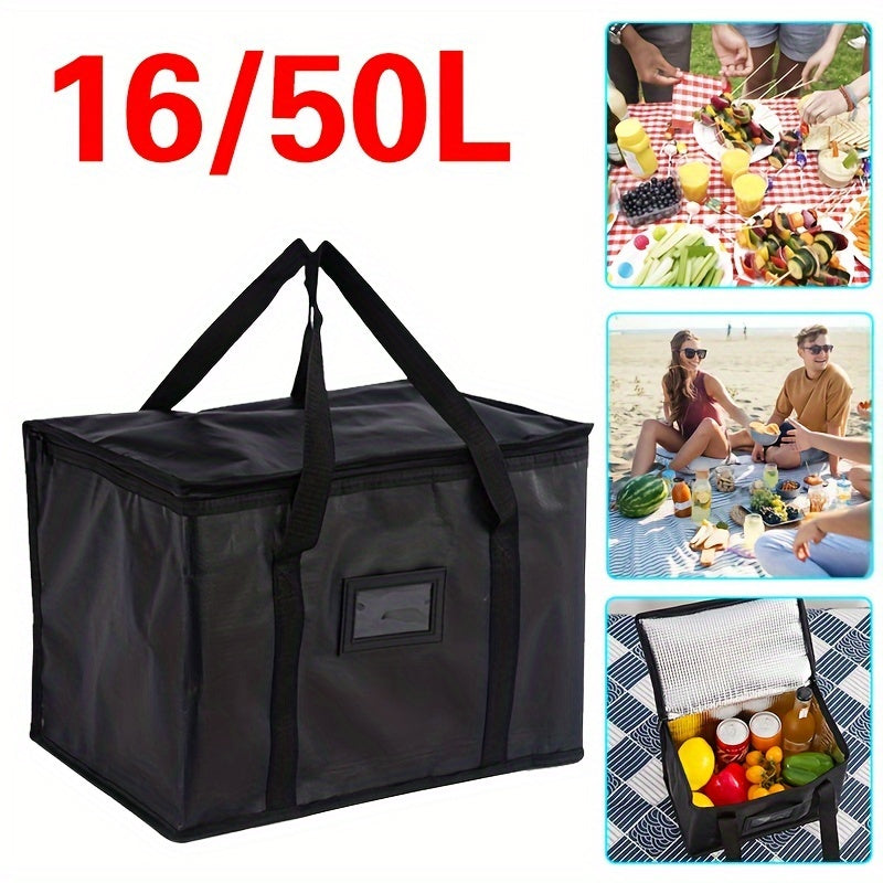 Insulated Cooler Bag Waterproof Thermal Tote for Food Pizza Takeaway