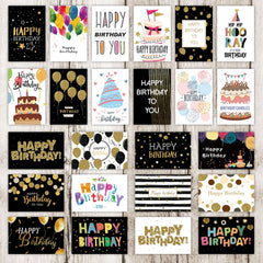24PCS Birthday Card With 24 Envelopes