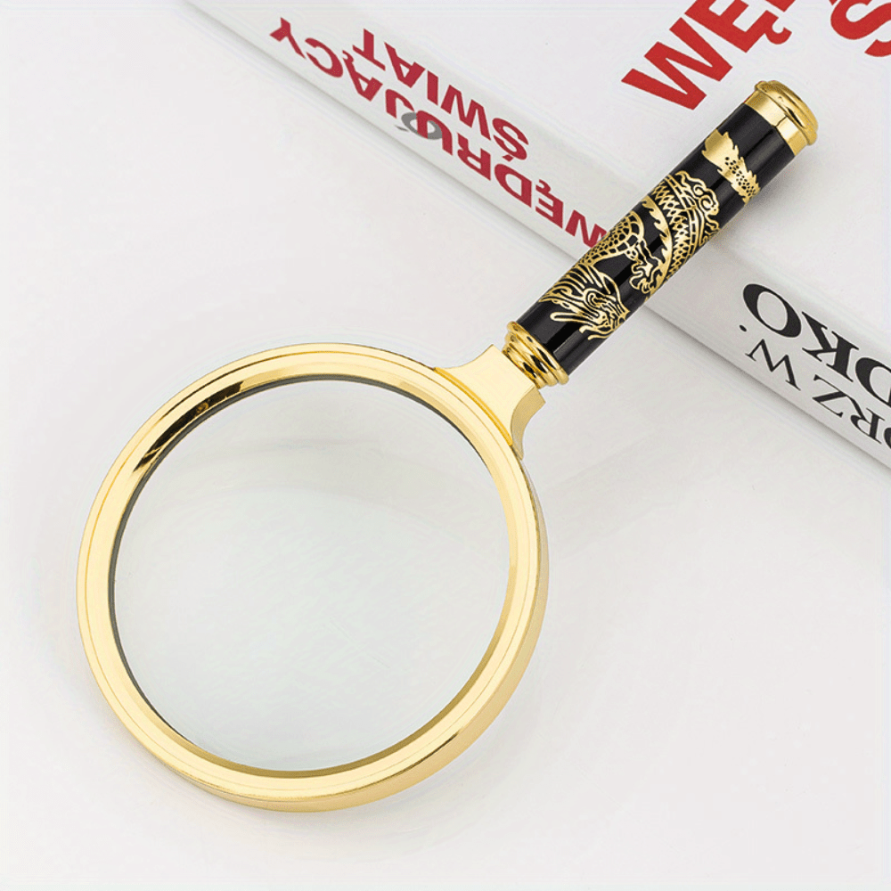 Dragon Pattern Handle Magnifying Glass