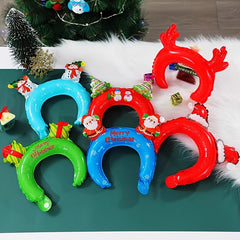 4pcs Christmas Santa Claus Headband Balloon Party Decoration Props