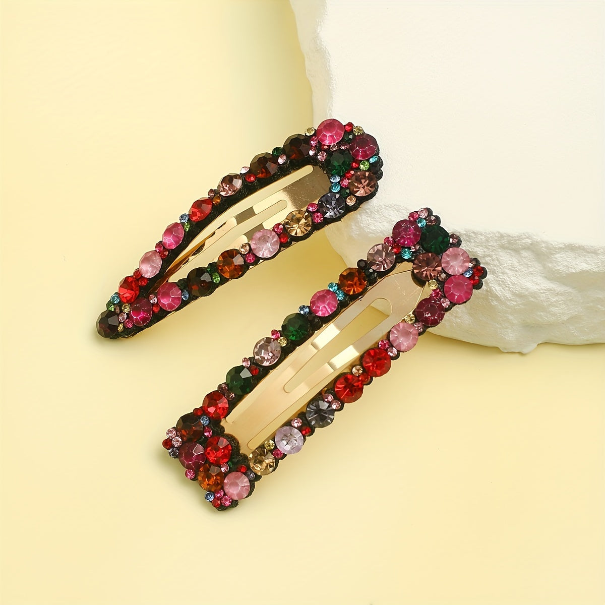 Colorful Rhinestone Hair Clip Metal Hair Clip For Women Girls Hair Clip