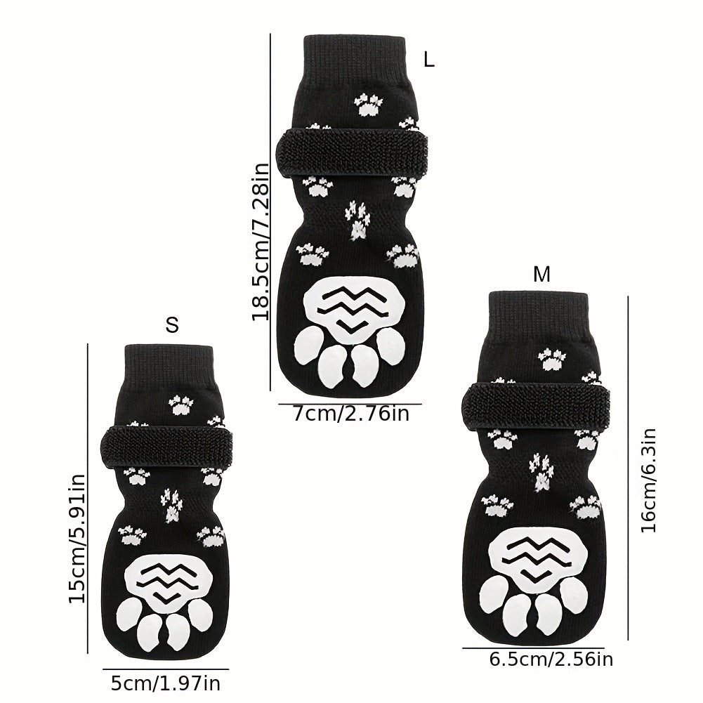 Non Slip Outdoor Socks 4pcs For Dog & Cat