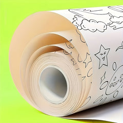 Creative Drawing Roll for Kids - 3 Sizes of Paper, Underwater World Theme