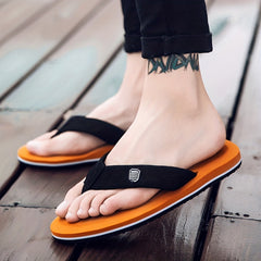 Men's Non Slip Outdoor Flip Flops - Casual Walking Slippers