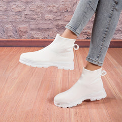 Boys High Top Sock Shoes Soft Sole Breathable Sneakers