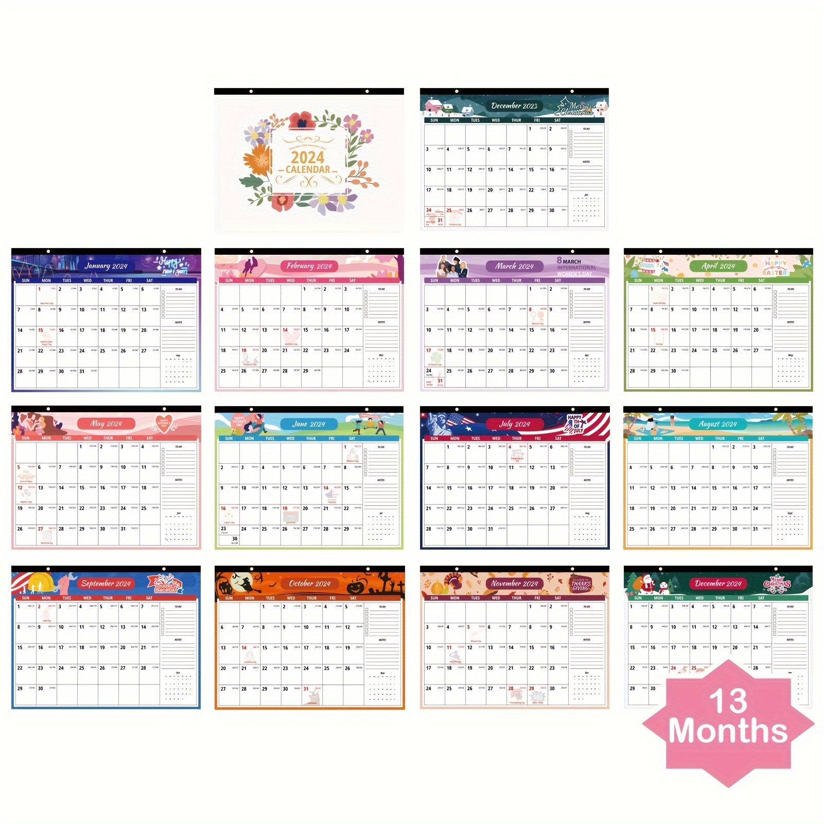 Wall Desk Calendar Oct Dec 18 Months Hanging Wall Calendar 36 X 27