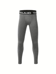 TELALEO Boy's Compression Leggings Quick Drying Active Pants
