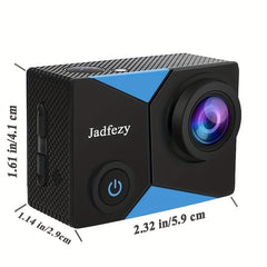 FHD Action Camera 1080P 30M Waterproof 12MP with Accessories Kit