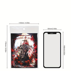Midnight Castle Series Retro Flower Castle Journal Stickers - 12 Sheets