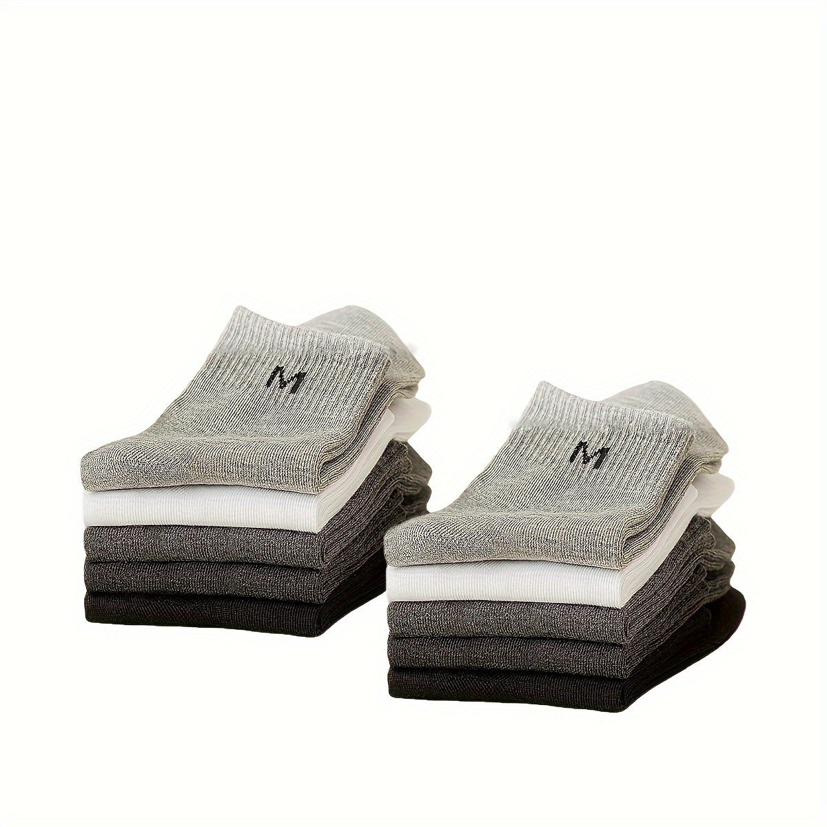 10 Pairs Letter Print Socks Soft Women's Mid Tube Stockings