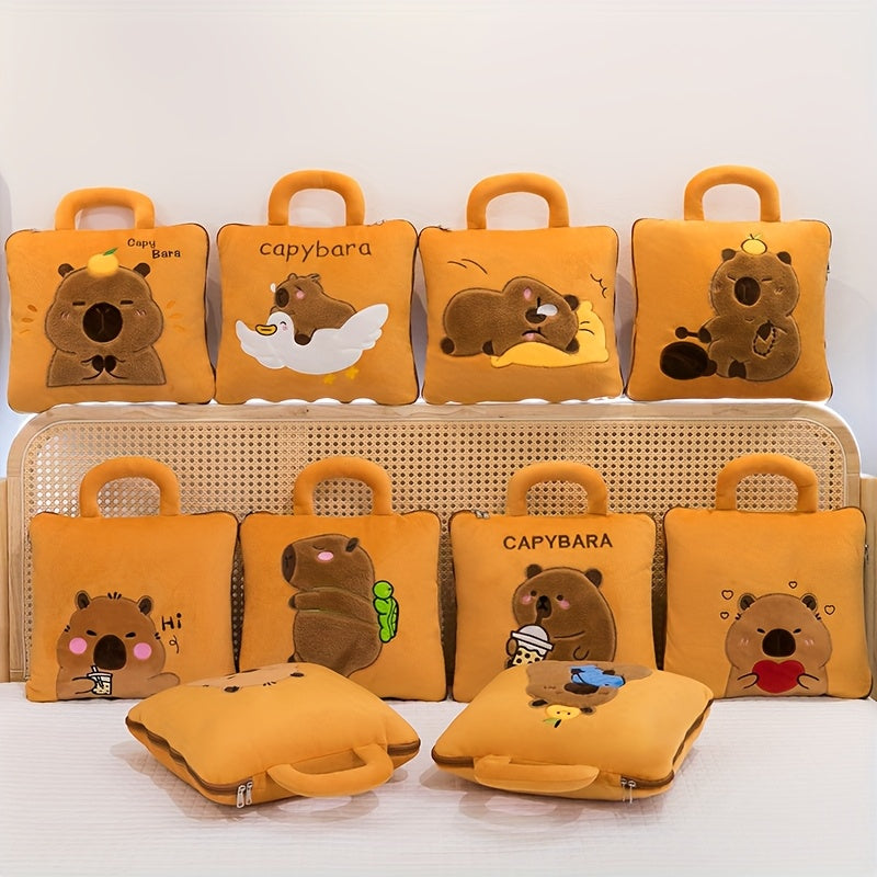 Cartoon Theme Pillow and Blanket Set