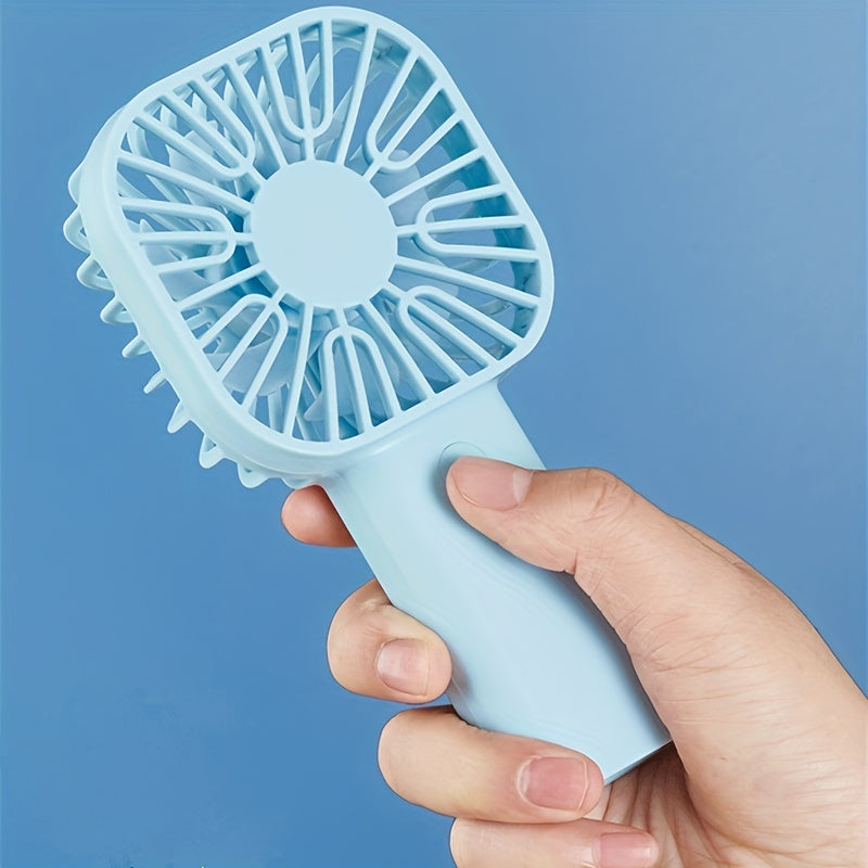 Cartoon Handheld Fan USB Rechargeable Portable Pocket Fan