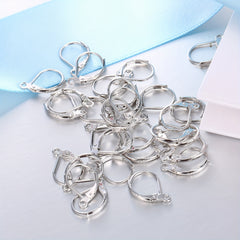 100pcs Pack Silver Jewelry Findings Earring DIY Accessories