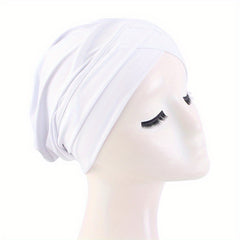 Solid Head Wrap Elastic Hijab Bonnet Women Chemo Hats