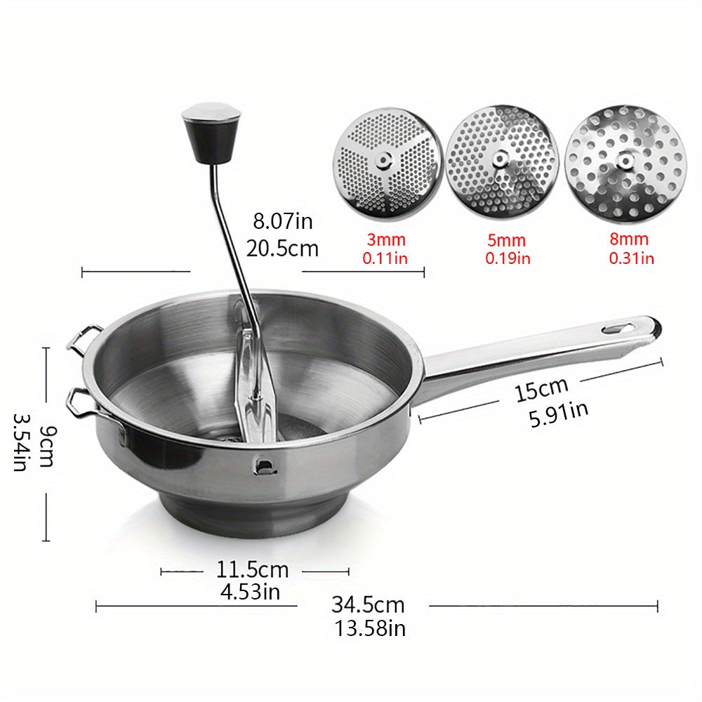 Stainless Steel Food Mixer Potato Masher Fruit Masher