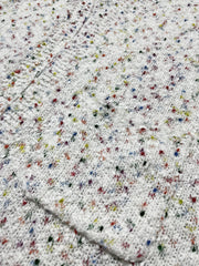  Rainbow Dot Long Sleeve Open Front Cardigan