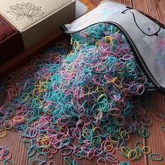 1000pcs Children's Rubber Bands Hair Tie Accessory
