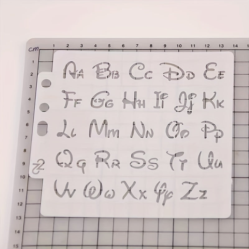 2pcs Alphabet Stencils Letter Stencil Lettering Alphabet Stencil Letters
