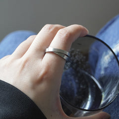 Men's Stainless Steel Double Ring Combo