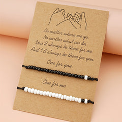 Adjustable Waterproof Cord Couples Bracelets Yin Yang His And Her Lover Bracelet