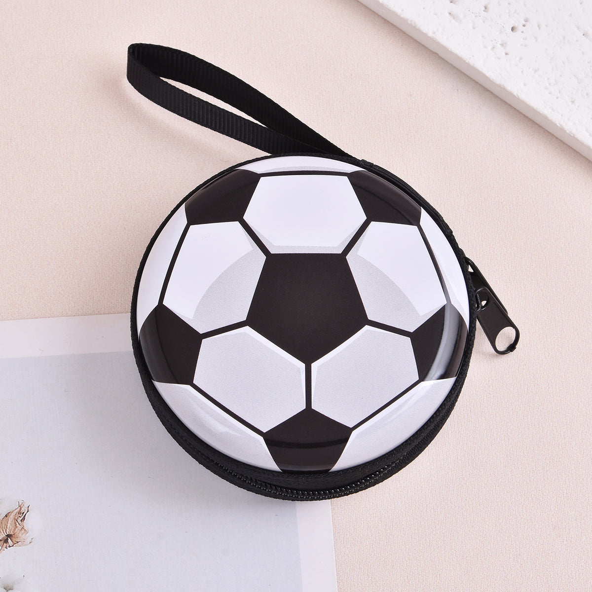 Kids Football Zipper Coin Purse Student Wallet For Boys And Girls