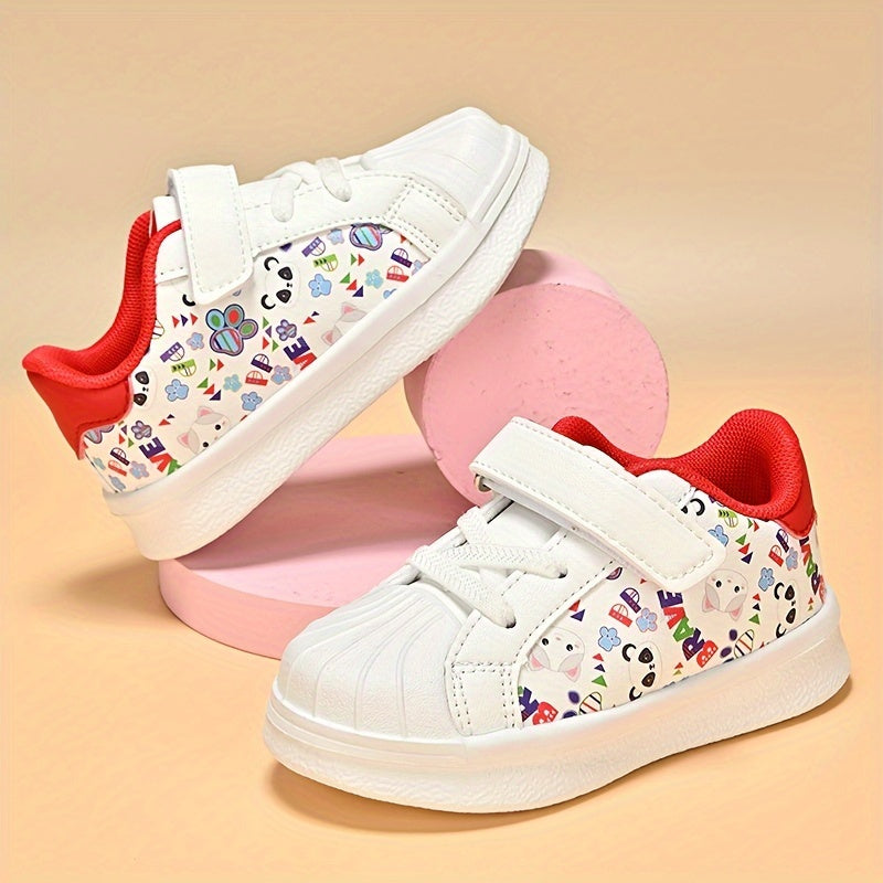 Cartoon Comfortable Sneakers for Baby Girls Lightweight Non Slip Shoes