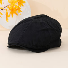 Unisex Adjustable Octagonal Hat, Retro Literary Style, One Size Fits All