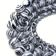 Natural Malachite Stone Beads 6 8 10mm Pack DIY Bracelet Necklace Material