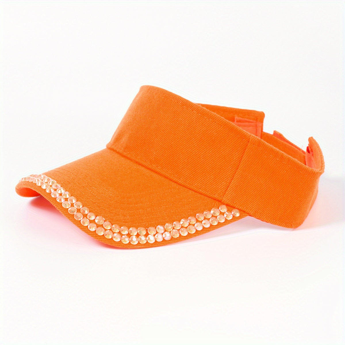 Y2K Candy Visor Hat with Rhinestones