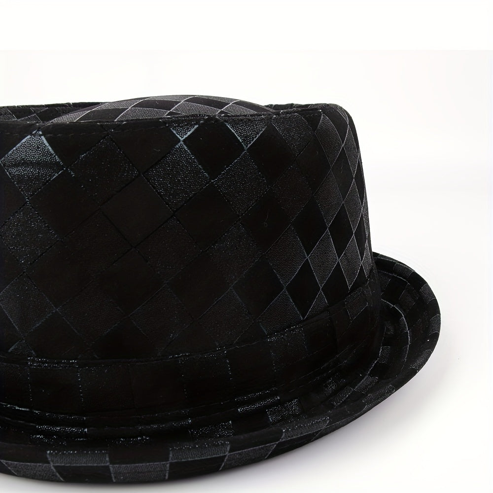 Cotton Blend Wide Brim Fedora Hats for Party Meeting