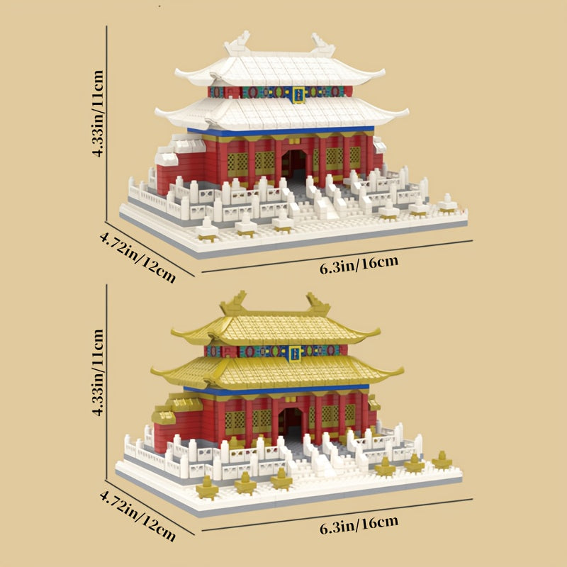 1860pcs Chinese Architecture Building Blocks Set